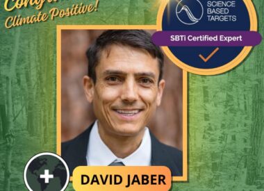 David Jaber now one of America’s first SBTi Certified Experts